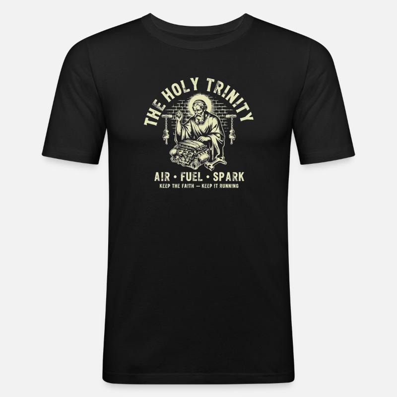 Holy Trinity Engine Spark - Men's Slim Fit T-Shirt - black
