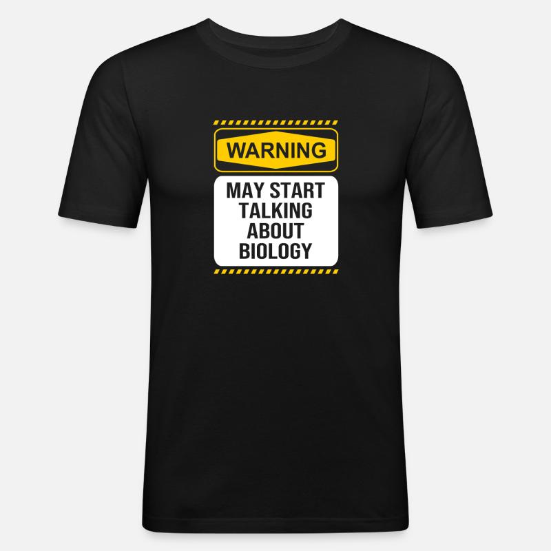 Molécule formule structurale - T-shirt près du corps Homme - noir