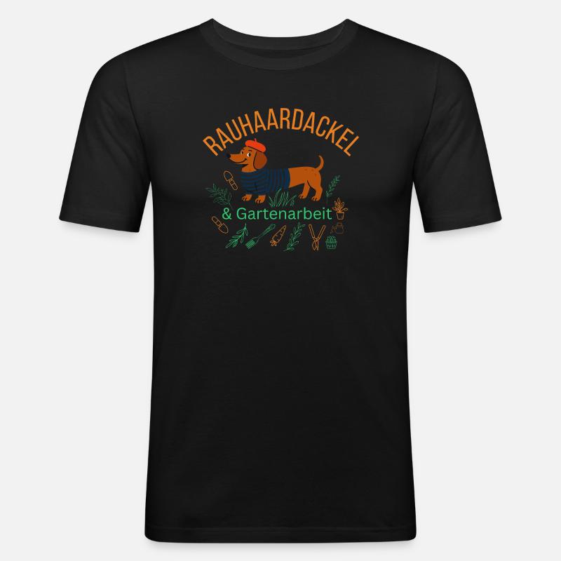Gipfeli Tester aus Leidenschaft - Schweizer Frühst - Männer Slim Fit T-Shirt - Schwarz