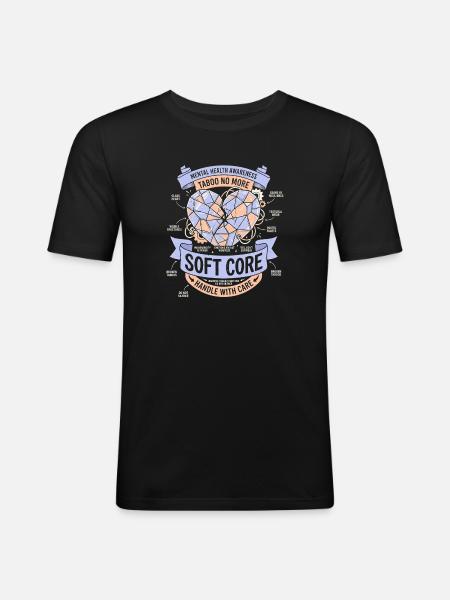 Handle with care - Men's Slim Fit T-Shirt - black