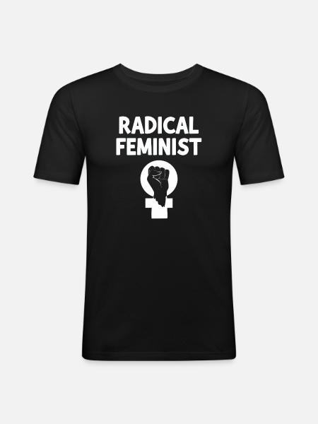 Radical Feminist - Men's Slim Fit T-Shirt - black