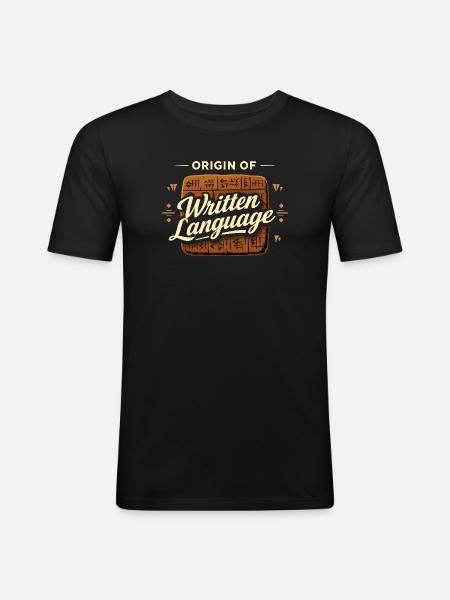 Ancient Mesopotamia, Sumerian - Men's Slim Fit T-Shirt - black