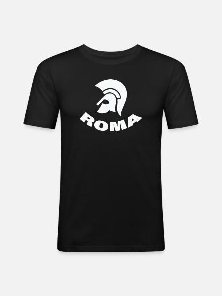 Rom - T-shirt près du corps Homme - noir