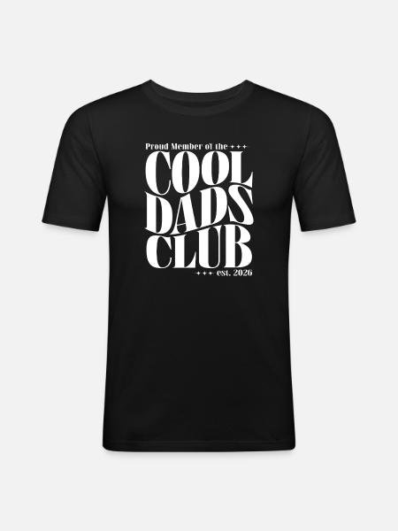 Cool Dads Club - Dad-to-be 2026 Gift - Men's Slim Fit T-Shirt - black