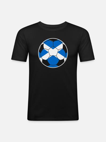 Football team Scotland - Men's Slim Fit T-Shirt - black