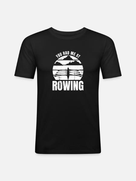 Dit Rower - T-shirt près du corps Homme - noir