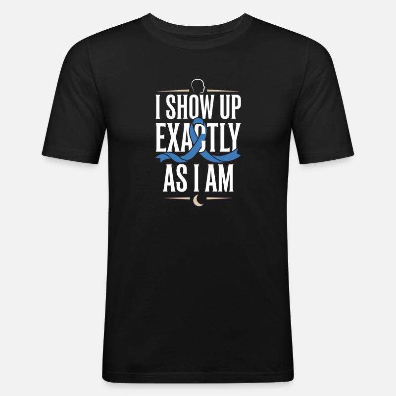 Alopezie-bewusstsein Alopecia Areata Haarausfall - Männer Slim Fit T-Shirt - Schwarz