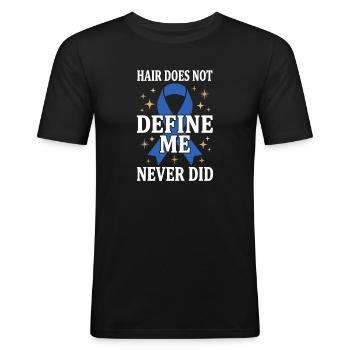 Alopecia Awareness Alopecia Areata Hair Loss - Men's Slim Fit T-Shirt - black - Front - Nik (191cm)