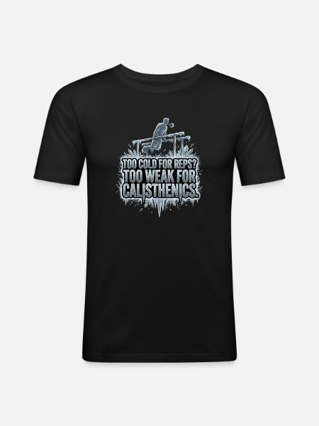 Calisthenics Eis - Men's Slim Fit T-Shirt - black