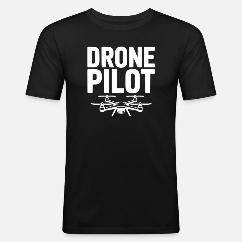 Drone Pilot - Men's Slim Fit T-Shirt - black