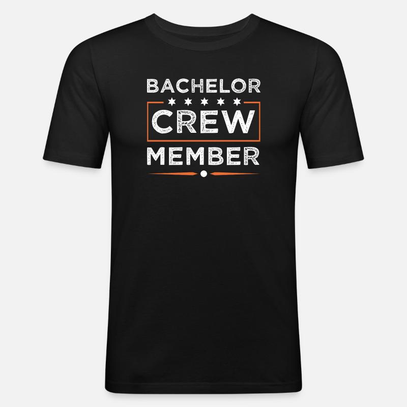 Bachelor Crew - Men's Slim Fit T-Shirt - black