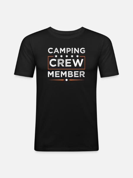 Camping Crew - Men's Slim Fit T-Shirt - black