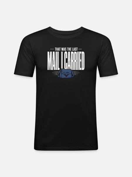 Retired Postman Retired Postman - Men's Slim Fit T-Shirt - black