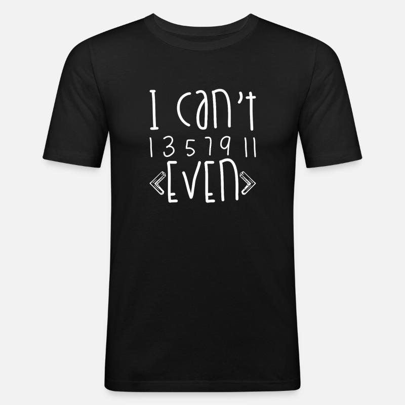 Je n’y arrive même pas - T-shirt près du corps Homme - noir