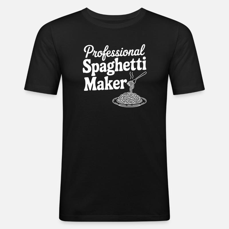 Professional Spaghetti Maker - Men's Slim Fit T-Shirt - black