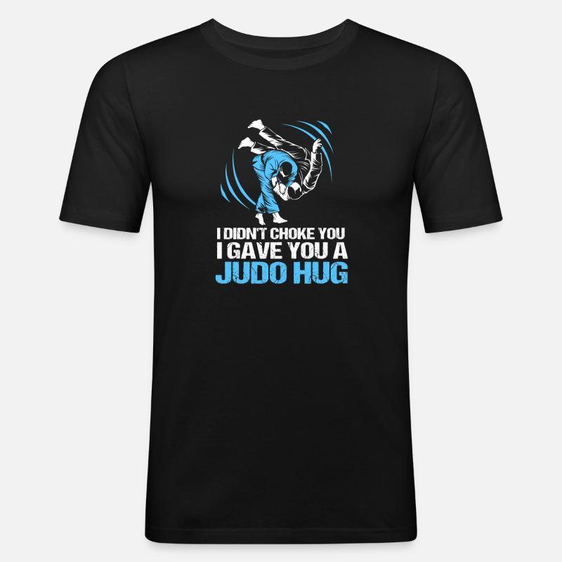 Judo - Männer Slim Fit T-Shirt - Schwarz