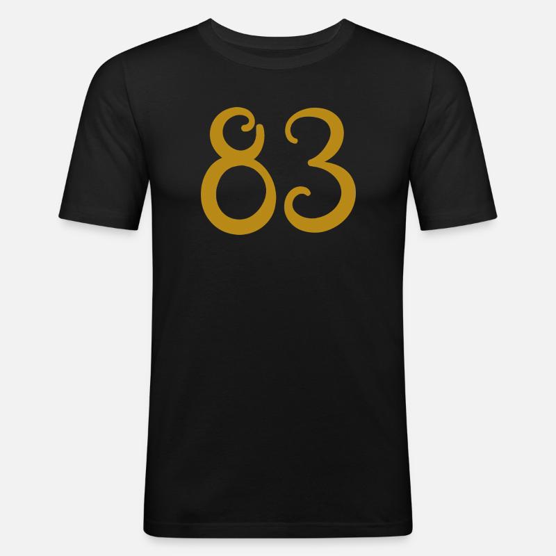 83 - Men's Slim Fit T-Shirt - black