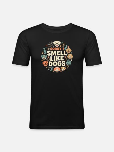 Zwingertechniker, Zwingerassistent, Tierpflege - Männer Slim Fit T-Shirt - Schwarz