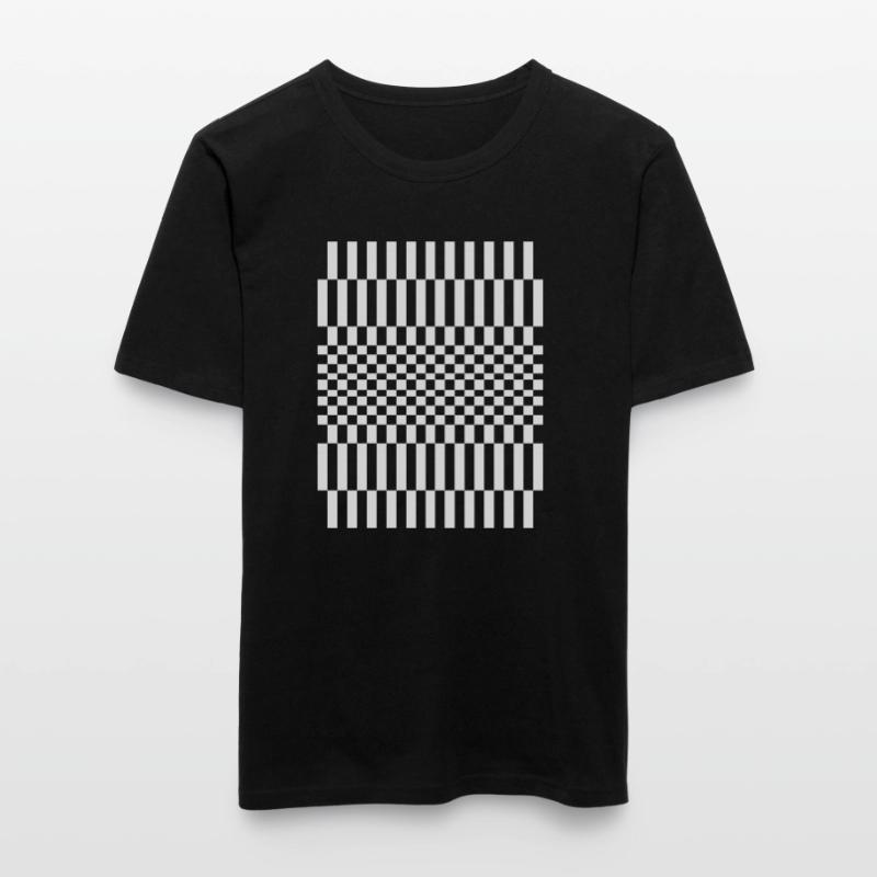 checkered pattern design Men's Slim Fit T-Shirt