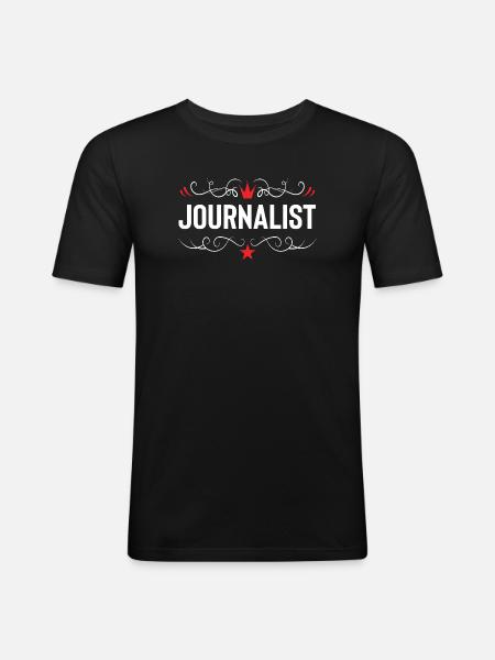 Journalist Profession - Men's Slim Fit T-Shirt - black