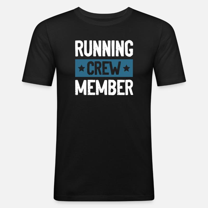 Équipe de Course - T-shirt près du corps Homme - noir
