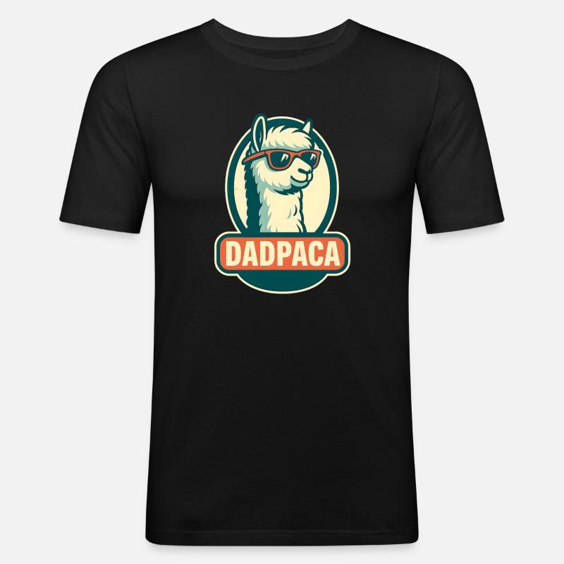 Dadpaca No Probllama - Men's Slim Fit T-Shirt - black