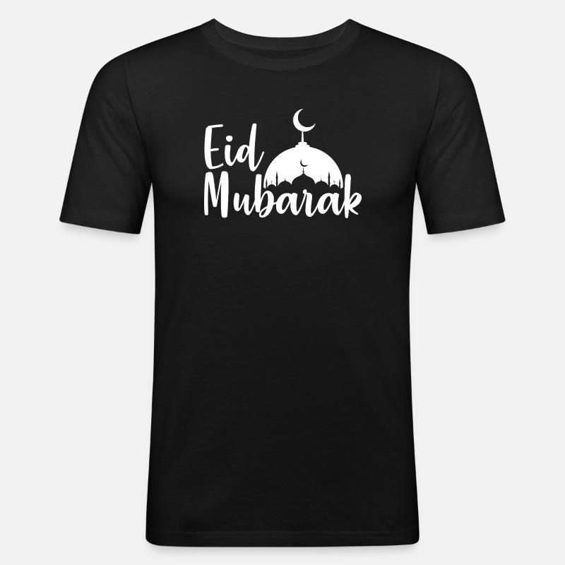 Eid Mubarak - Men's Slim Fit T-Shirt - black