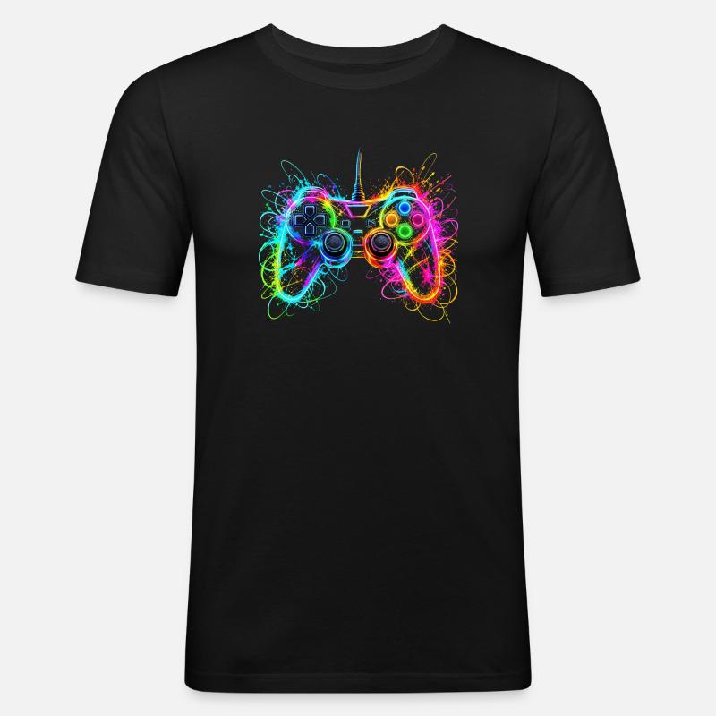 Gaming Controller Gamer - Men's Slim Fit T-Shirt - black
