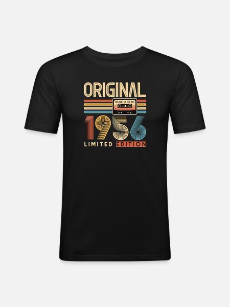 70th birthday, 70 years - Men's Slim Fit T-Shirt - black