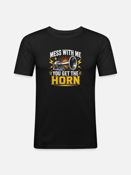 Truck Driver Funny Professional Driver Gift - Men's Slim Fit T-Shirt - black