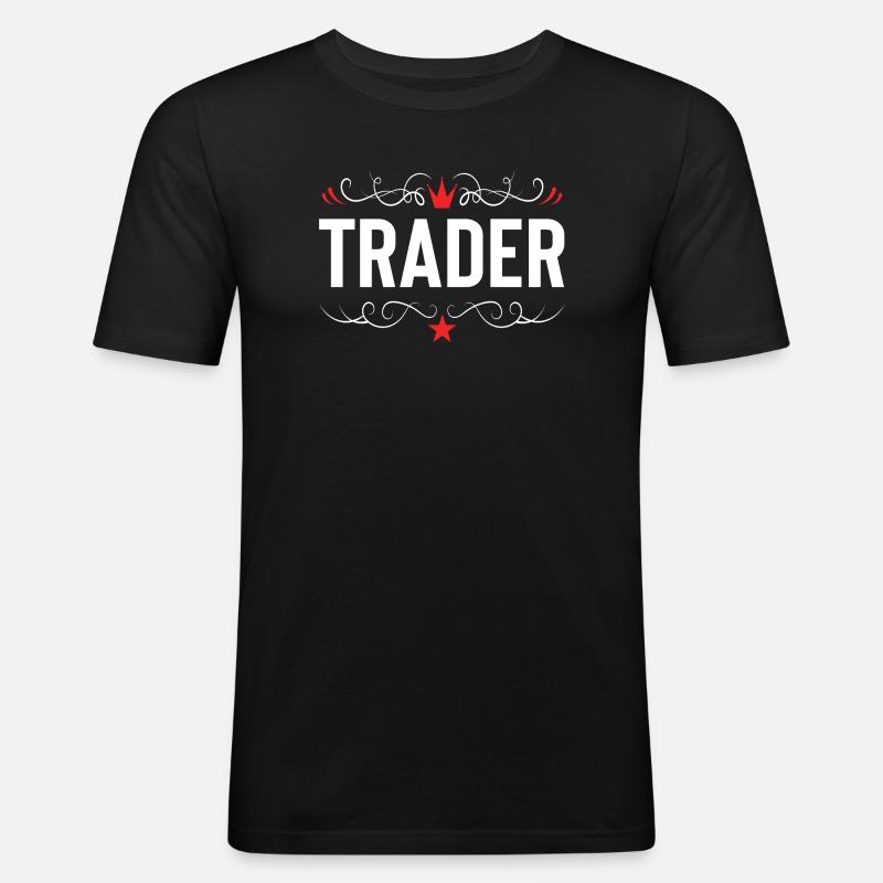 Profession de commerçant - T-shirt près du corps Homme - noir