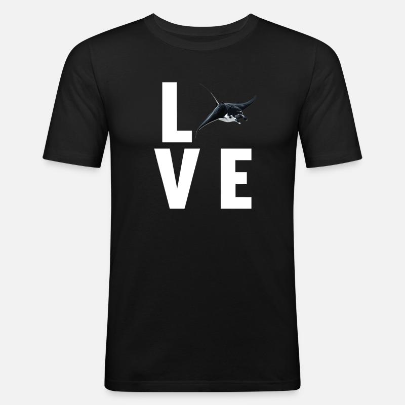 Rays Manta Rays - Men's Slim Fit T-Shirt - black