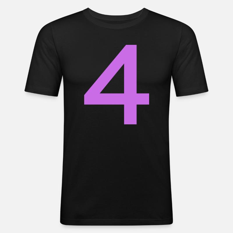 4 - Men's Slim Fit T-Shirt - black