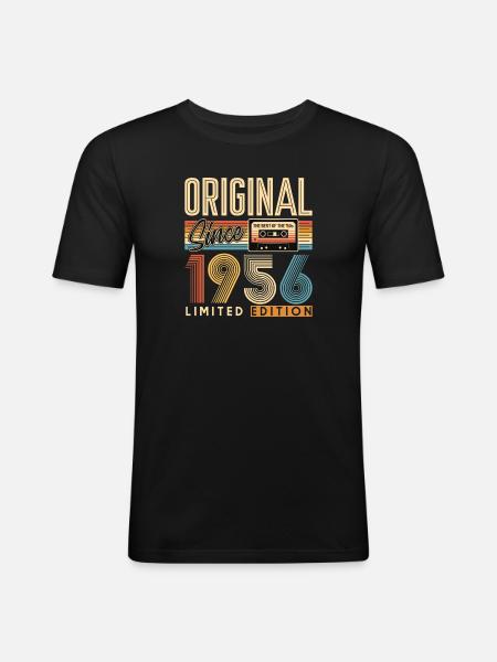 70e anniversaire, 70 ans - T-shirt près du corps Homme - noir