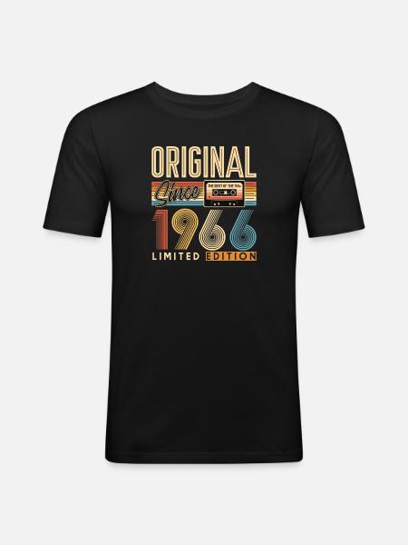 60th birthday, 60 years - Men's Slim Fit T-Shirt - black