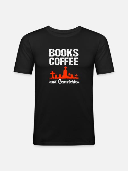 Funeral Coffee - Men's Slim Fit T-Shirt - black