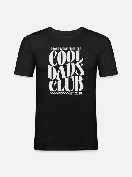 Cool Dads Club - Dad-to-be 2026 Gift - Men's Slim Fit T-Shirt - black