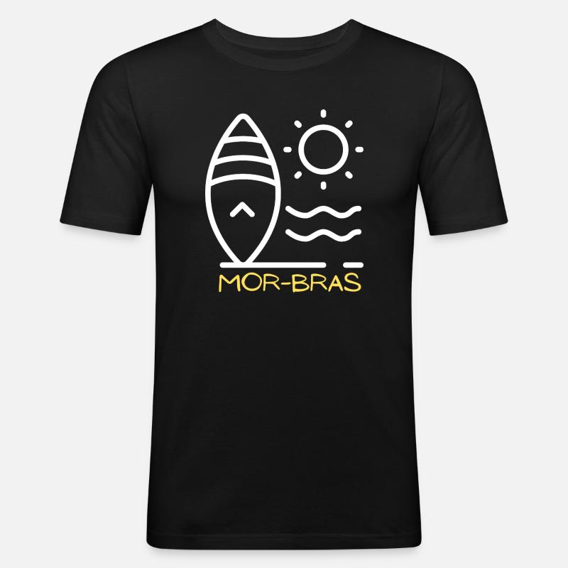 Mor Bras - Men's Slim Fit T-Shirt - black