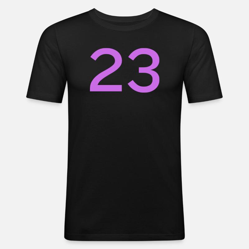 23 - Men's Slim Fit T-Shirt - black