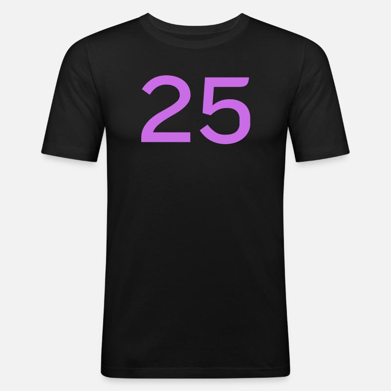 25 - Men's Slim Fit T-Shirt - black