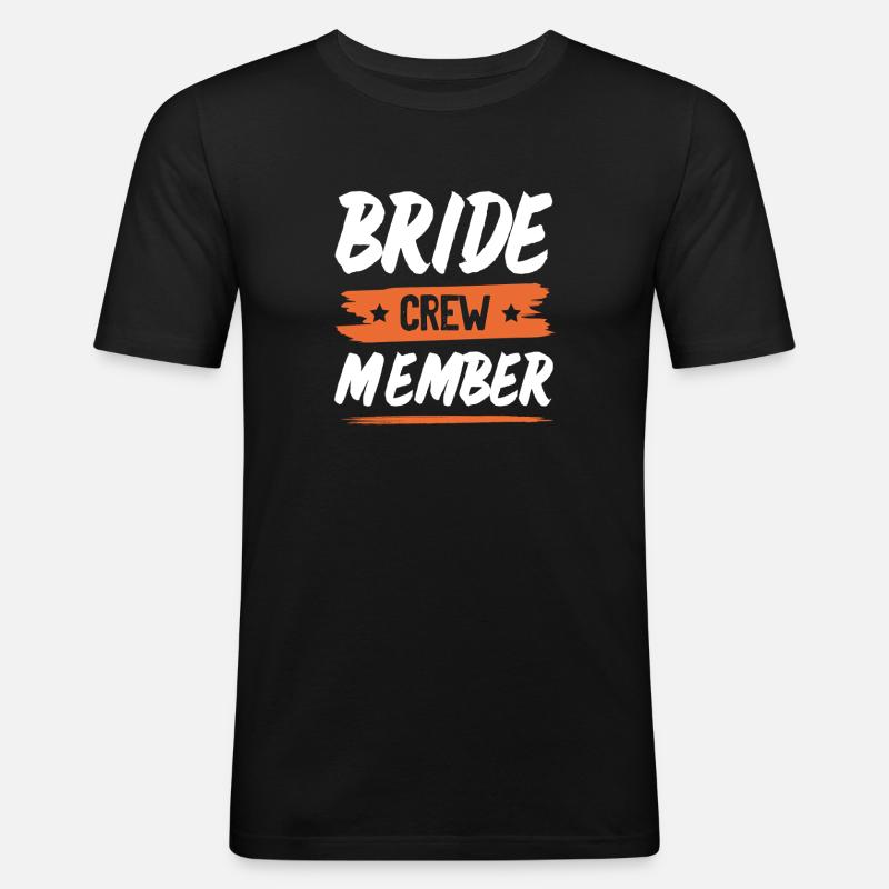 Bride Crew - Men's Slim Fit T-Shirt - black