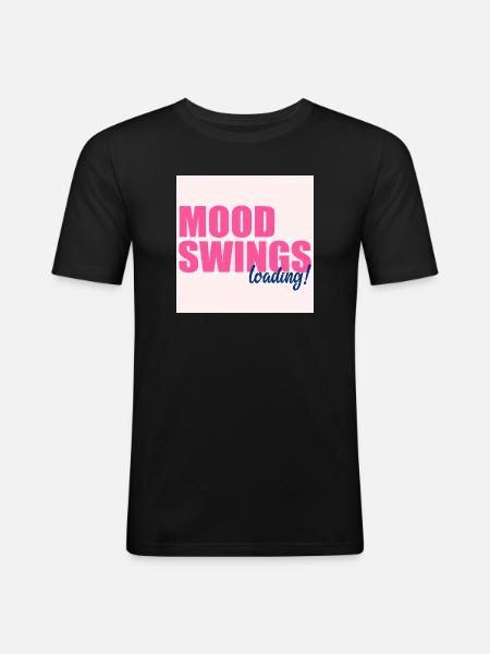 Mood Swings Loading - Men's Slim Fit T-Shirt - black