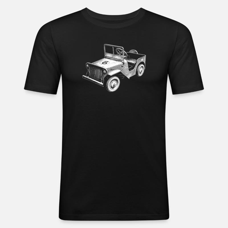Caisse à savon - T-shirt près du corps Homme - noir