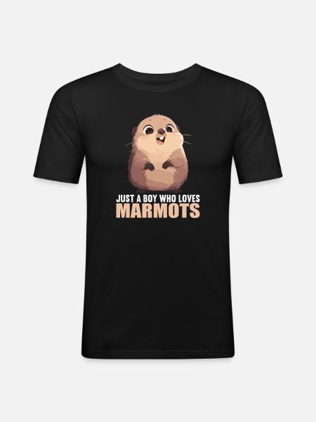 Marmots Groundhog - Men's Slim Fit T-Shirt - black