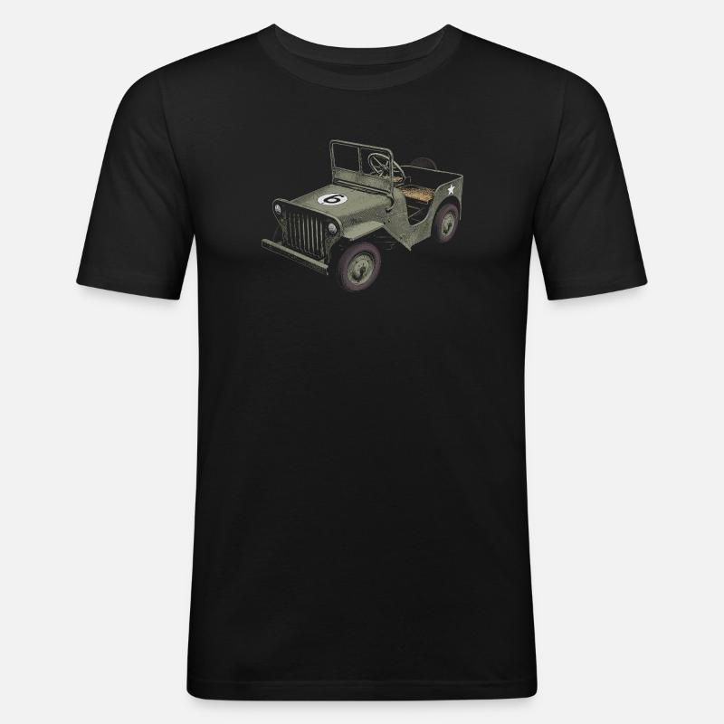 Caisse à savon - T-shirt près du corps Homme - noir