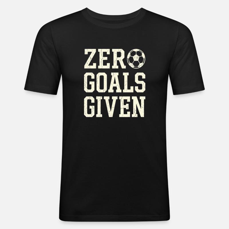 Zero Goals Given - Men's Slim Fit T-Shirt - black