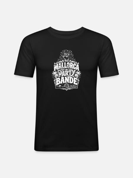 Mallorca Party Gang - Men's Slim Fit T-Shirt - black