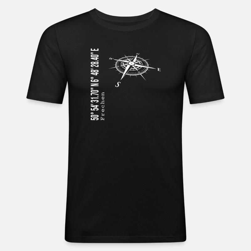 Frechen - Männer Slim Fit T-Shirt - Schwarz