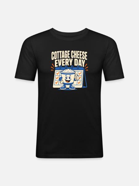 High-protein snack gift for foodies - Men's Slim Fit T-Shirt - black