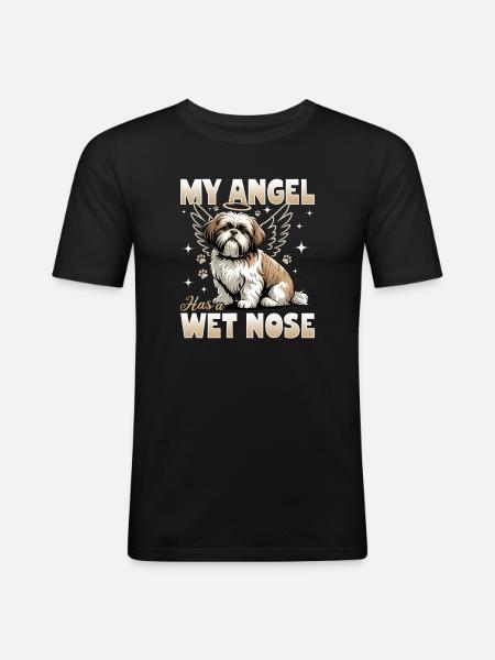 Shih Tzu Dog Breed - Men's Slim Fit T-Shirt - black